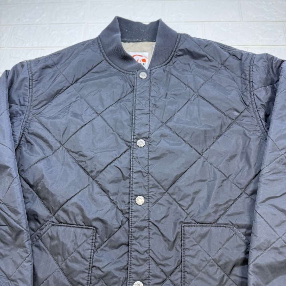 Mens Sorel Quilted Insulated Button Up Field Style Jacket Black Large